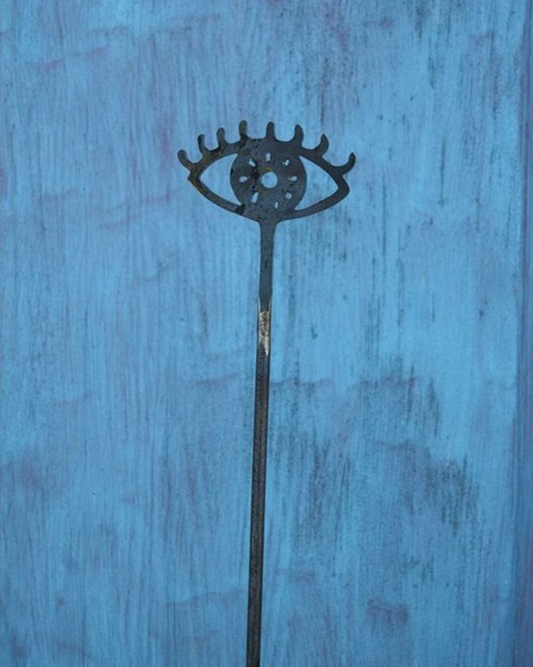 Metalinis sodo dekoras Akis