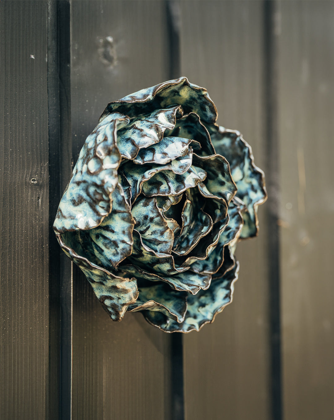 Keramikinis rožės žiedas