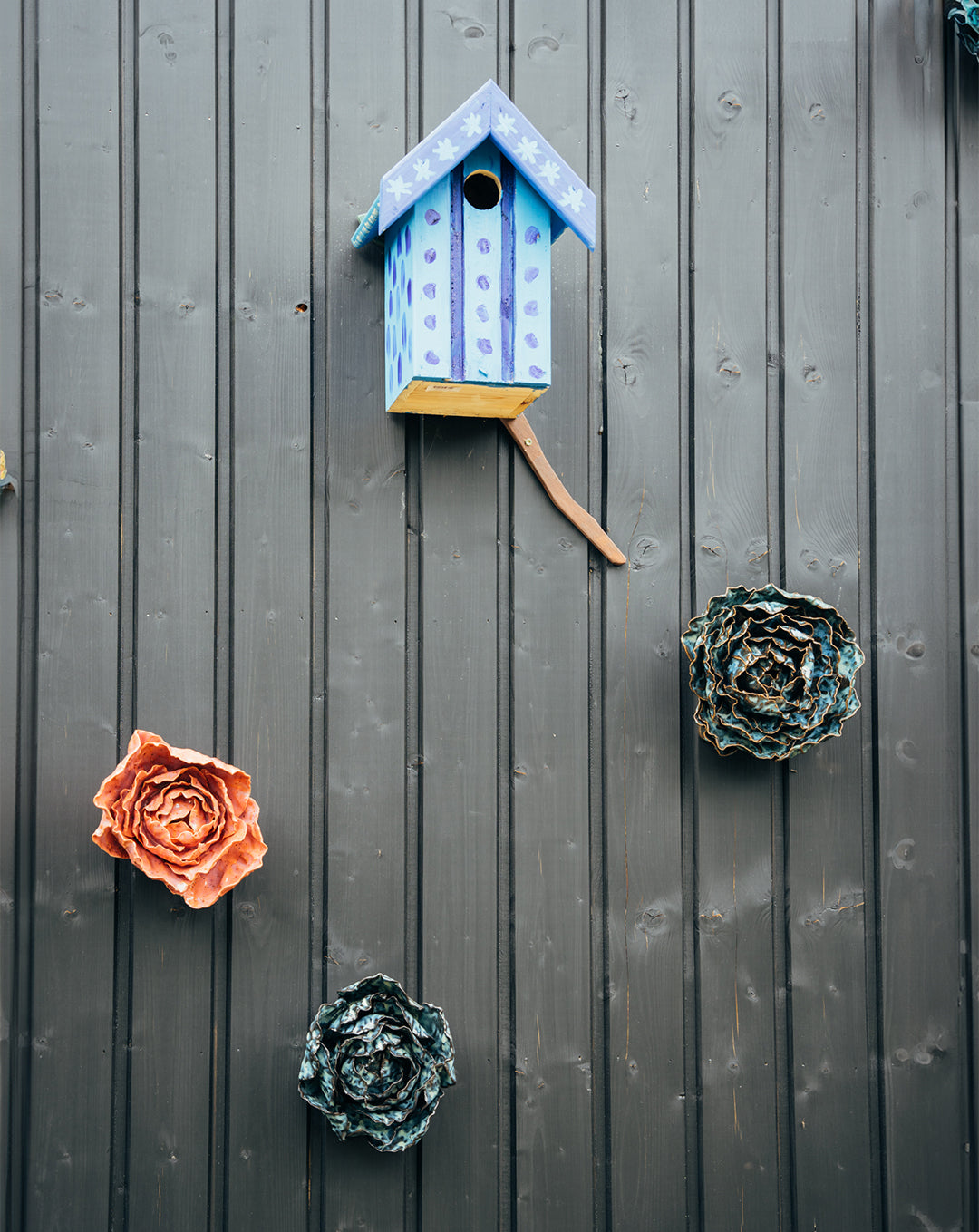 Keramikinis rožės žiedas